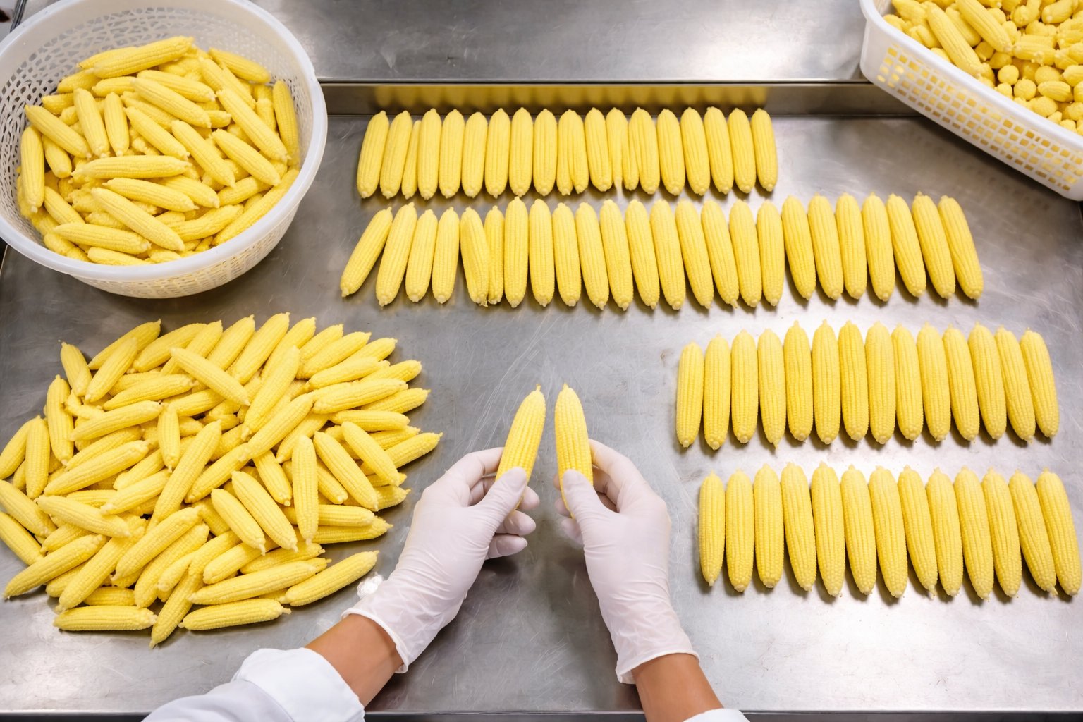 Baby corn quality grading